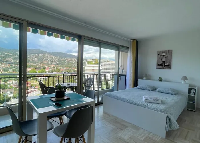 Cannes Marina Résidence Le Surcouf - De 28m2 Au 10ème étage Avec Piscine, Terrasse, Parking, Vue Montagne Et Port : Mandelieu-la Napoule Mandelieu